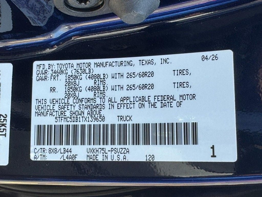 2026 Toyota Tundra Hybrid 1794 Edition i-FORCE MAX