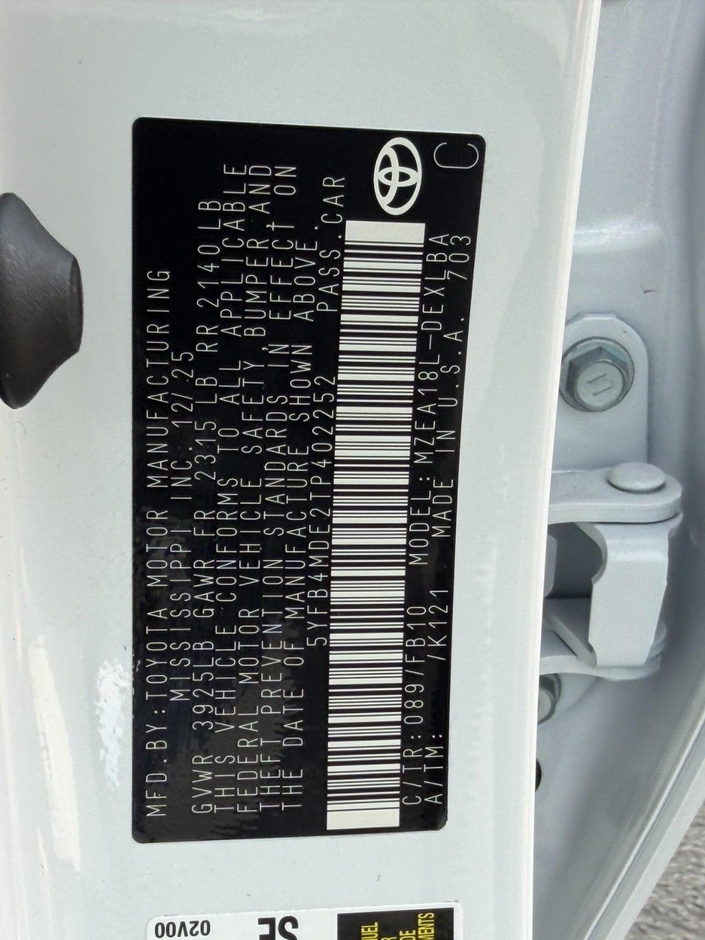 2026 Toyota Corolla LE CVT (Natl)