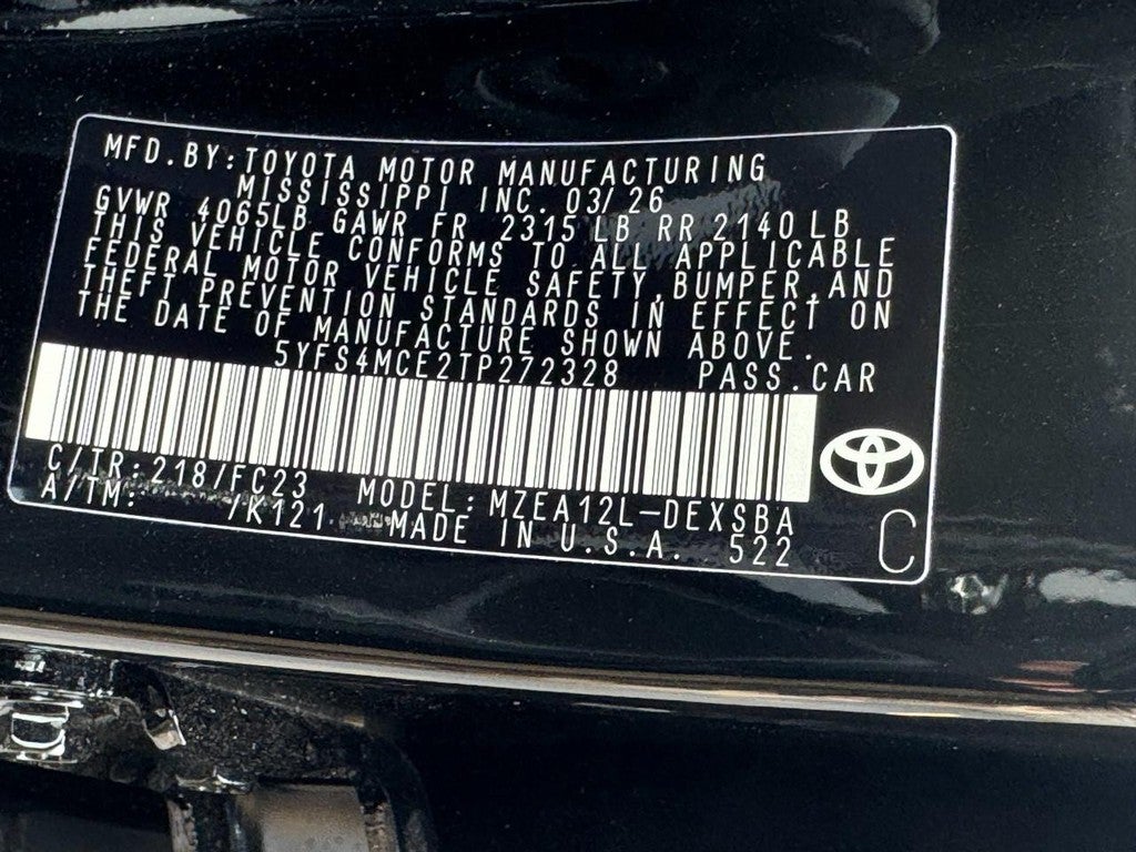 2026 Toyota Corolla SE