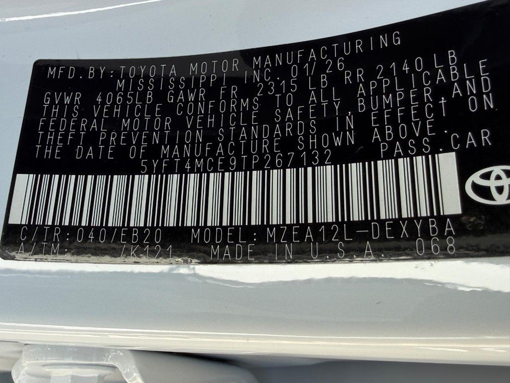 2026 Toyota Corolla XSE