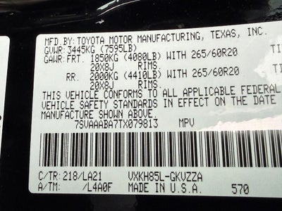 2026 Toyota Sequoia Platinum