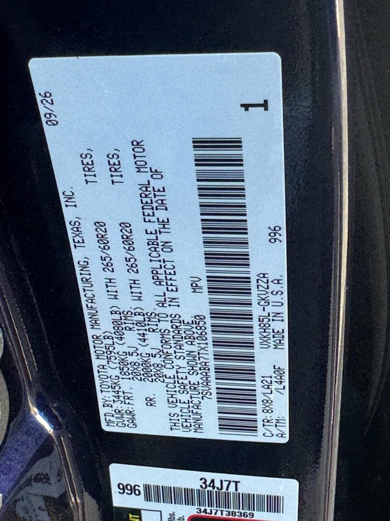 2026 Toyota Sequoia Platinum