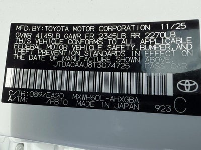 2026 Toyota Prius XLE