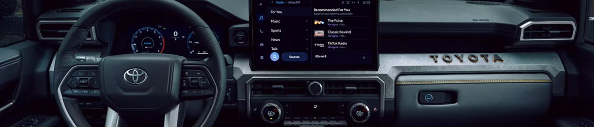The infotainment system in the 2026 Toyota 4Runner in St. Louis, MO