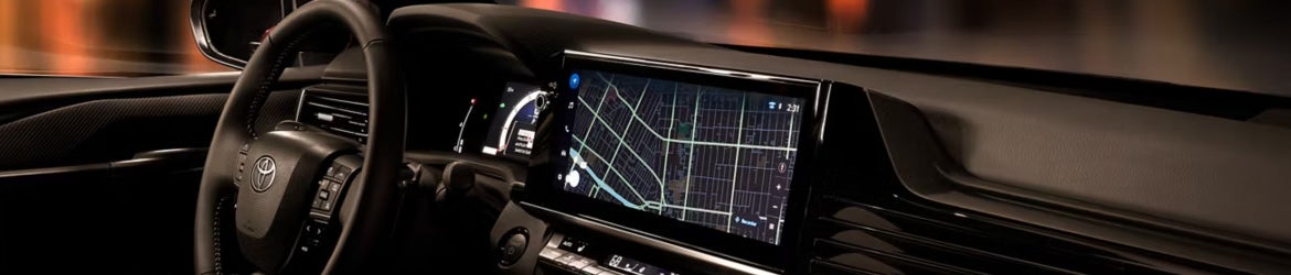 The maps option on the infotainment system of the 2026 Toyota Camry in St. Louis, MO