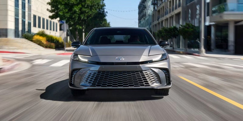 The front grille of the 2026 Toyota Camry in St. Louis, MO