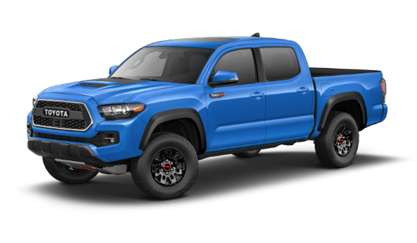 A blue 2019 Toyota Tacoma TRD Pro