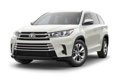 A white 2019 Toyota Highlander