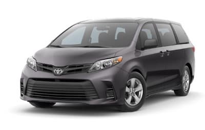 A grey 2019 Toyota Sienna