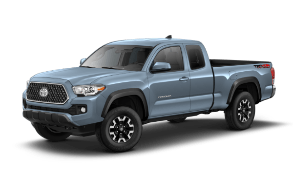 A blue 2019 Toyota Tacoma