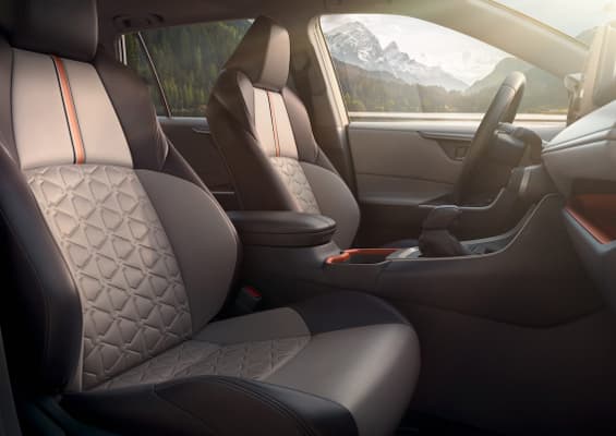 Interior seating on the 2019 Toyota RAV4