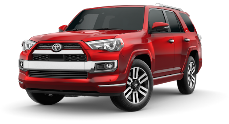 A red 2020 Toyota 4Runner Limited
