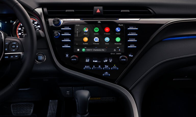 The infotainment system on the 2020 Toyota Camry