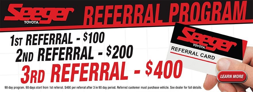 Check Out Our Referral Program at Seeger Toyota St. Louis | St Louis