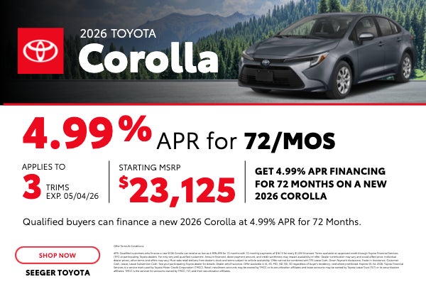 2026 Corolla