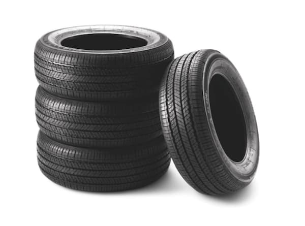 A stack of Toyota Tires