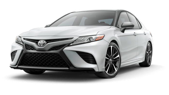 A white 2020 Toyota Camry XSE
