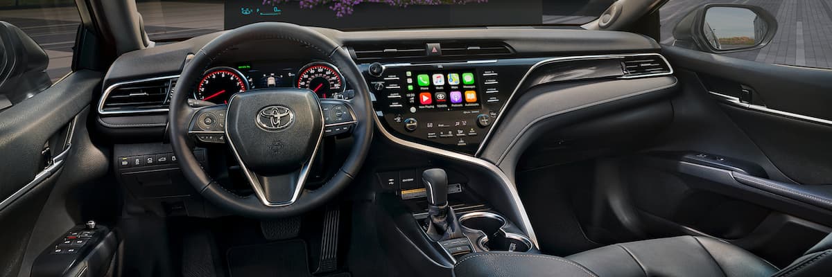 The dashboard on the 2019 Toyota Camry